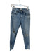 Moussy Size 25 Med Light Wash Cotton Blend Mid Rise Distressed Jeans Med Light Wash / 25