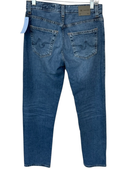AG Size 24 Med Dark Wash Cotton Blend Mid Rise Straight Leg Jeans Med Dark Wash / 24