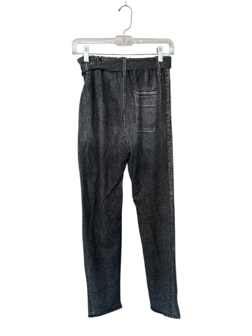 Rag & Bone Size XS Charcoal Cotton High Waist Denim Print Belted Jeans Charcoal / XS