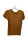 Nili Lotan Size XS Rust Supima Cotton Short Sleeve V Neck Top Rust / XS