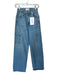 Frame Size 24 Light Wash Cotton High Waist Cargo Wide Leg Jeans Light Wash / 24