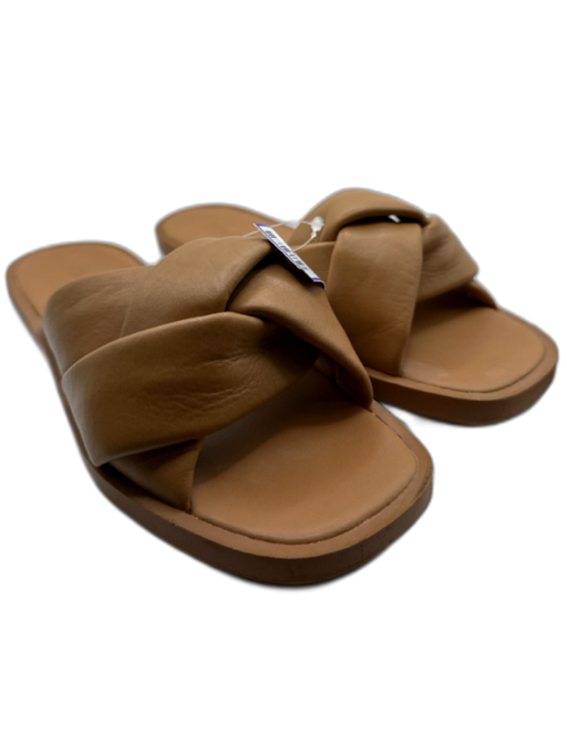 Madewell Shoe Size 7 Tan Leather Braided Slide Sandals Tan / 7