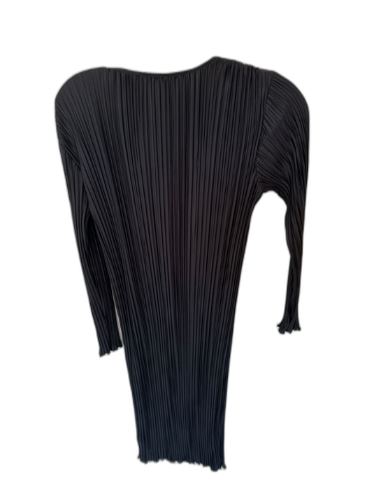 Rails Size S Black Polyester Long Sleeve Acordian Pleated Dress Black / S