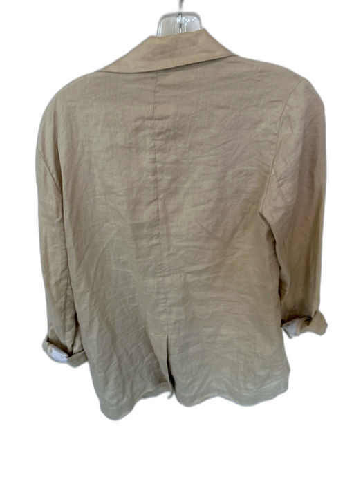 Quince Size S Oatmeal Linen Long Sleeve One Button Jacket Oatmeal / S