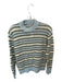 Madewell Size XS Blue & Green Alpaca Striped Ribbed Sweater Blue & Green / XS