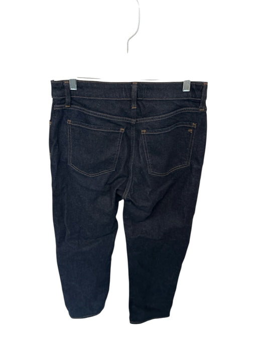 Madewell Size 27 Dark Wash Cotton Denim Button Mid Rise Straight Leg Jeans Dark Wash / 27
