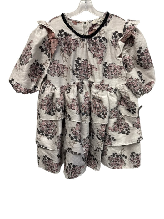 Dream Sister Jane Size S Pink, White, black Polyester Half Balloon Sleeve Dress Pink, White, black / S