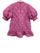Crosby Size S Bubblegum Pink Polyester 3/4 Balloon Sleeve Diamond Quilt Dress Bubblegum Pink / S