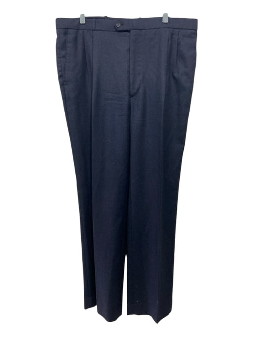 Givenchy Vintage Size 32 Navy Wool Blend Solid Dress Men's Pants 32