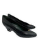 Gucci Shoe Size 36 Black Leather Almond Toe Interlocking GG Tapered Heel Pumps Black / 36
