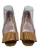 Miu Miu Shoe Size 36.5 Tan Brown Patent Leather Peep Toe Bow Block Heel Pumps Tan Brown / 36.5
