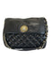 Kate Spade Black & Gold Tone Leather Quilted Flap Top Turnlock Shoulder Bag Black & Gold Tone
