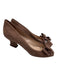 Miu Miu Shoe Size 36.5 Mauve Pink Leather Upper Suede Bow Peep Toe Pumps Mauve Pink / 36.5