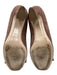 Miu Miu Shoe Size 36.5 Mauve Pink Leather Upper Suede Bow Peep Toe Pumps Mauve Pink / 36.5