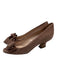 Miu Miu Shoe Size 36.5 Mauve Pink Leather Upper Suede Bow Peep Toe Pumps Mauve Pink / 36.5