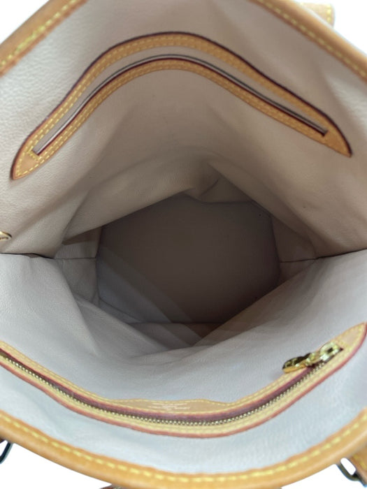 Louis Vuitton Brown Coated Canvas Monogram Leather Trim Bucket Shoulder Bag Brown / GM