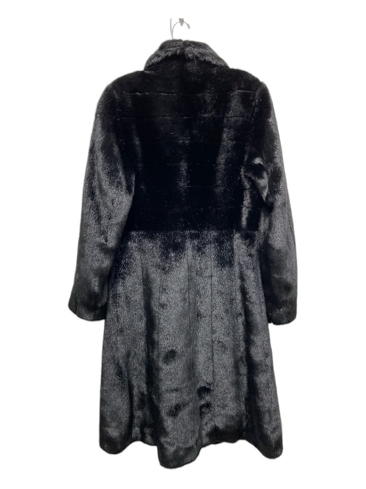 Enjoy Fur Size XS Black Modacrylic Rhinestone Buttons Floor Length Coat Black / XS