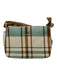 Spartina Beige & Aqua Canvas Plaid Crossbody Bag Beige & Aqua / Small
