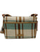 Spartina Beige & Aqua Canvas Plaid Crossbody Bag Beige & Aqua / Small