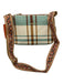 Spartina Beige & Aqua Canvas Plaid Crossbody Bag Beige & Aqua / Small