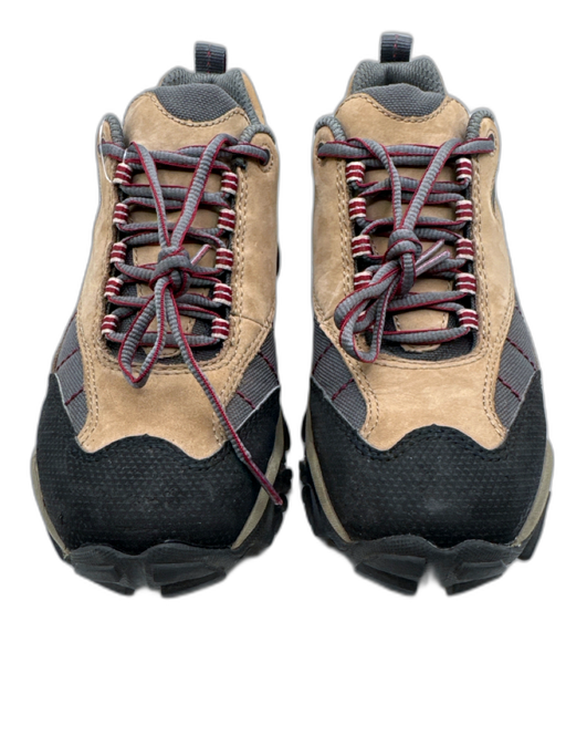 REI Shoe Size 7 Brown, Gray, Multi Color Suede & Canvas Low Top lace up Sneakers Brown, Gray, Multi Color / 7