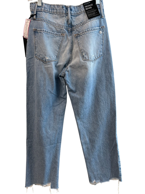 Black Orchid Size 25 Blue Missing Fabric Tag Denim Light Wash Straight Leg Jeans Blue / 25