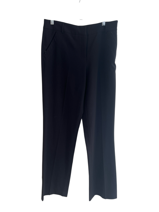 Renuar Size 8 Black Polyester Blend Slant Zippered Pockets Mid Rise Jeans Black / 8