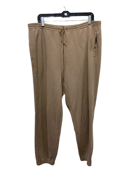 Vince Size XL Camel Brown Cotton French Terry Elastic Waist Sweatpants Pants Camel Brown / XL