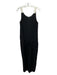 Eileen Fisher Size M Black & Cream Silk Drawstring Sleeveless Jumpsuit Black & Cream / M