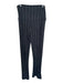 Norma Kamali Size S Grey & Cream Polyester Blend Waist Band Lines Flare Pants Grey & Cream / S