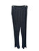 Norma Kamali Size S Grey & Cream Polyester Blend Waist Band Lines Flare Pants Grey & Cream / S