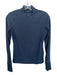 Beyond Yoga Size S Navy Mock Neck Long Sleeve Heathered Athletic Top Navy / S