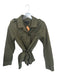 J. Crew Size S Olive Green Cotton Cargo Pockets Button Down Belt included Jacket Olive Green / S