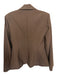 Camila Coelho Size M Brown Polyester Blend Shoulder Pads Blazer Jacket Brown / M