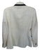 Zara Size M Cream & Black Polyester Tweed Shoulder Pads Double Breasted Jacket Cream & Black / M