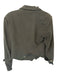 Vici Size M Olive Green Polyester Long Sleeve Buttons Cropped Jacket Olive Green / M