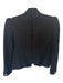 Zara Size M Black & White Cotton Textured Rhinestone Buttons Open Front Jacket Black & White / M