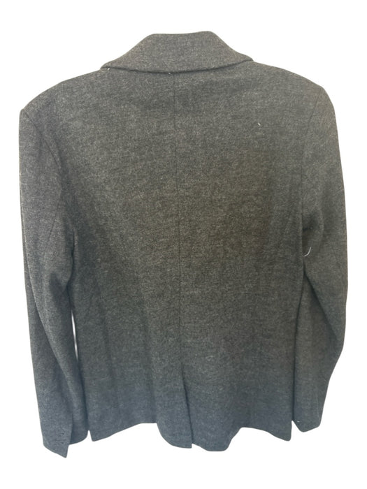 J. Crew Size 2 Charcoal Wool Long Sleeve Double Breast Jacket Charcoal / 2
