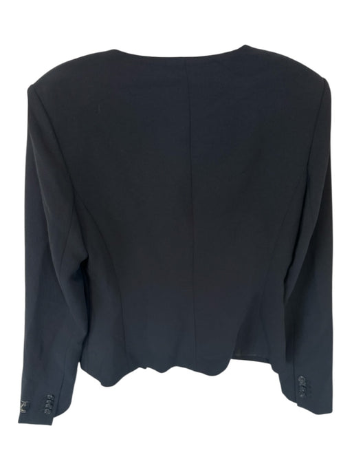 Wilfred Size 8 Black Polyester Long Sleeve Button Down Jacket Black / 8
