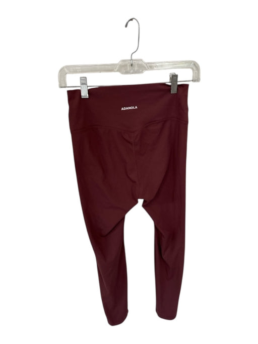 Adanola Size M Brown Polyamid High Waist Solid Athletic Leggings Brown / M