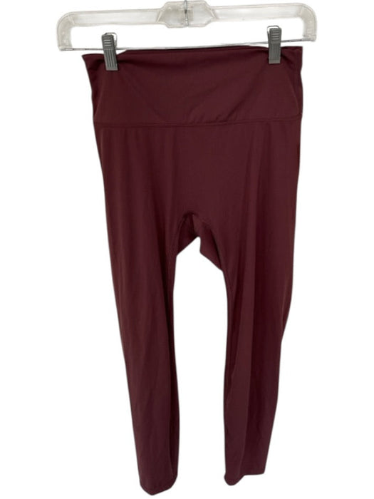 Adanola Size M Brown Polyamid High Waist Solid Athletic Leggings Brown / M