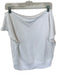 Carbon 38 Size M White Cotton Blend Off Shoulder Short Athletic Sweatshirt White / M