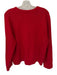 Abercrombie & Fitch Size L Red Cotton Crew Neck Knit Long Sleeve Sweater Red / L