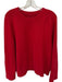 Abercrombie & Fitch Size L Red Cotton Crew Neck Knit Long Sleeve Sweater Red / L