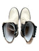 Free People Shoe Size 36 White & Black Leather Rubber Sole Platform Booties White & Black / 36