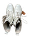 Sam Edelman Shoe Size 6.5 Cream Leather Side Zip Lace Up Combat Booties Cream / 6.5