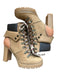 See By Chloe Shoe Size 36 Light Brown Leather Block Heel Lace Up Boots Light Brown / 36