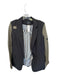 Vici Size S Green & Black Polyester Lining Detail One Button Color Block Jacket Green & Black / S