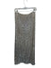 by Together Size M Nude & Silver Sequin Side Zip Slit Maxi Skirt Nude & Silver / M