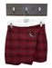 Free People Size 4 Red & Navy Polyester Blend Back Zip Plaid Mini Skirt Red & Navy / 4